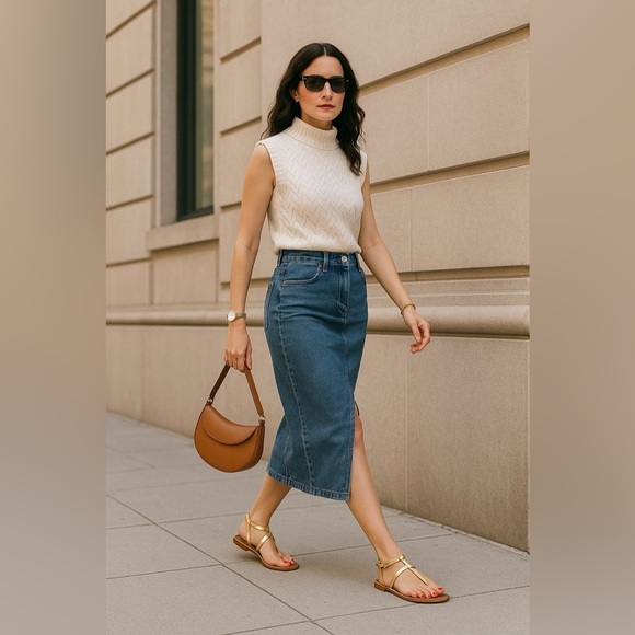 ZARA Gold Leather Thong Flat Sandals | Size 7.5 | Made in India NWT - Picture 1 of 11